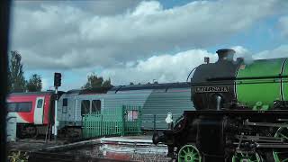 Class 67 67012 and LNER B1 Class 61306 "Mayflower" at Hereford, 11th Oct 2024.