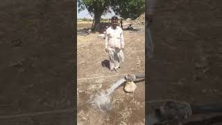 Solar pump water discharge| 3Hp solar Pump | water High | speed flow|