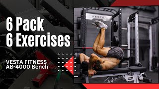 6 pack 6 D exercises burner with our AB-4000 bench!