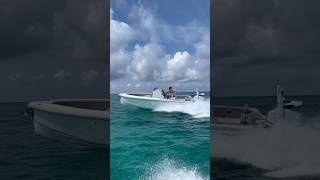 Chasing down the  250DF! This is another impressive and versatile boat designed by ​Dynamic boats!