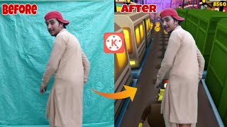 Subway Surfer Game Edditing | TikTok par subway surf Game me apni video kasy banay | Green Screen