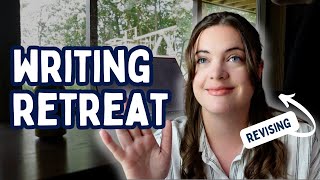 WRITING RETREAT VLOG | writing in an cozy cabin in the woods #writingcommunity #writingvlog