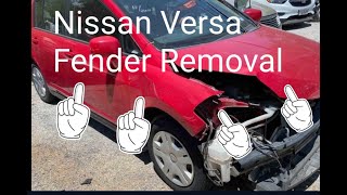 Nissan Versa Fender Removal 2007-2012