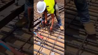 Binding of Iron net|Civil Construction   #smartsetting #fypシ #smartsolutions #satisfying