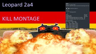 Leopard 2A4 kill montage [War Thunder]