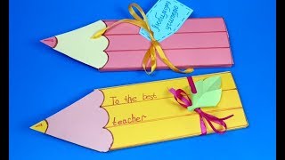 DIY Handmade Teachers day idea / Handmade Chocolate Gift Teacher's Day Card