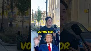 ☝️ Full video | Why is this swing state voter for Trump? #shorts