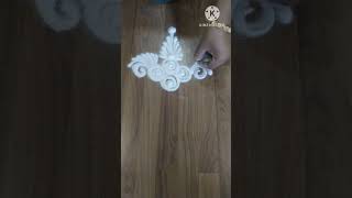 मार्गशीर्ष गुरुवारी दारापुढे काढा सुंदर रांगोळी | Easy Small & Quick Rangoli Design|#shorts #rangoli