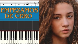 Al Fondo Hay Sitio: Adriana Campos-Salazar - Empezamos de cero | Piano Tutorial | Midi