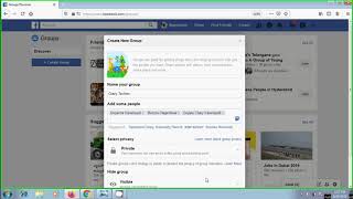 Facebook:  how to create a new Facebook Group