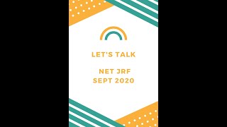 Let's Talk | NTA UGC NET Sept 2020 exams