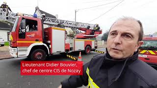 Les pompiers de Nozay s'entraînent au maniement de leur nouvelle grande échelle