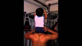 Daddy and rio workout