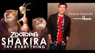 Shakira - Try Everything vs. Phillip Phillips - Home Mashup