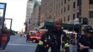 FDNY Saves The Day....As Always. Scaffold Rescue One World Trade