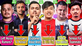 Cr7 Horaa Left Horaa Rumours? | Cr7 Horaa Explained😨| Ansh Hate Horaa? | Raw New Player|Hyozu & Rulz