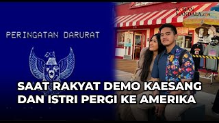 Ketika Rakyat menyerukan "Peringatan Darurat", Kaesang dan Istri sedang berada di Amerika Serikat