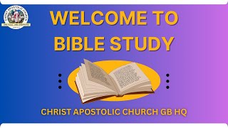 Bible Study | 24th July 2024