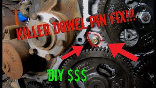 First Gen Cummins Killer Dowel Pin DIY | Less than an hour fix | swap update