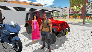 Indian Heavy Driver Simulator #1 - Red Jeep, Jetpack and Bike Driving - Android Gameplay