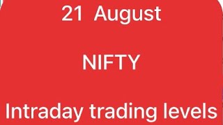 21 August nifty analysis video | nifty prediction for tomorrow #nifty #sharemarket #stockmarket