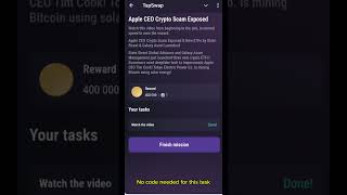 Apple CEO Crypto Scam Exposed Tapswap | Apple CEO Crypto Scam exposed Tapswap code | Tapswap Video