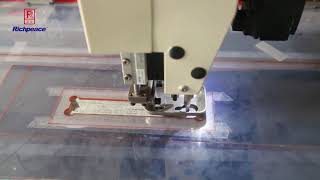 Automatic Sewing Machine with Cutting station