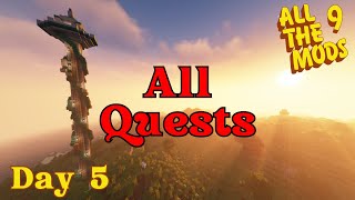 Completing EVERY QUEST in All The Mods 9: Day 5!