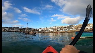 Relaxing Kayak Around St Ives Harbour - Calm Water Sounds - Seagulls - Nature - ASMR