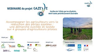 Webinaire Gazelle : Accompagner les agriculteurs vers la réduction des pertes azotées