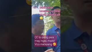 matapang na hinarap ni Mayor Vico Soto ang mga ralliesta na galing sa ibang lugar