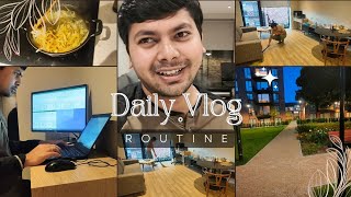 Day 22 - Daily routine vlog 🙂 || Ireland day to day life and work 😅 | Cooking, cleaning, eating...🤣