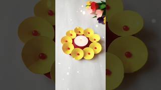 🕯️Easy Candle Holder | Candle Stand | दीपावली सजावट | #shorts #craft