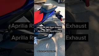 Aprilia RS 660 vs Aprilia RS 457 Exhaust 🎧 #aprilia #apriliars457 #apriliars660 #exhaustsound