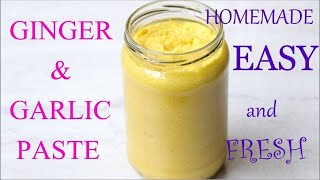 Ginger Garlic Paste Recipe (Homemade) |   Boost Your Cooking with Fresh Flavors