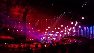 Salvador Sobral performs with Caetano Veloso at the Grand Final of the 2018 Eurovision Song Contest