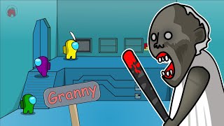 Among us vs Granny  Animation EP 3 (among us vs Animation) funny cartoon #granny #amongus