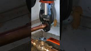 PART 1: Repiping a PRV and main shut off valve 💦 #plumbing #plumber #shorts