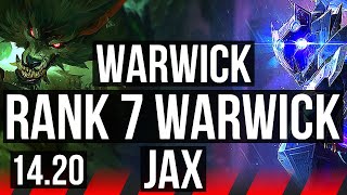 WARWICK vs JAX (TOP) | Rank 7 Warwick | EUW Master | 14.20