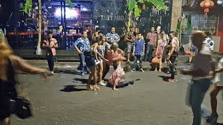 Thai Bar Girls Go At It During Songkran Festival On Walking Street Pattaya!