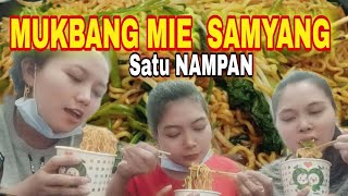 MUKBANG SAMYANG + INDOMIE GORENG SATU NAMPAN LUDES😱