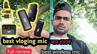 MAK13 pro// best vloging//wireless mic 🎙️//and full review price /charging case for bigganer vloging