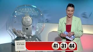 LOTTO 6aus49-Gewinnzahlen von Mittwoch, 18.09.2024