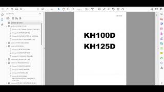 Hitachi KH100D KH125D Service Manual