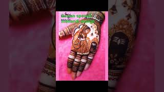 sawan special 🤗🌈🌦mehandi design# shiv parvati# sawan teej#kesariya#rain#trending#video#