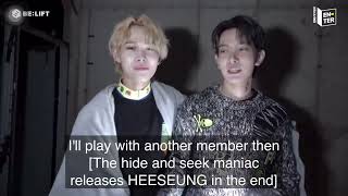 Just Ni-ki wanted to play more with Heeseung! But Heeseung is scared 😭🤣 #enhypen