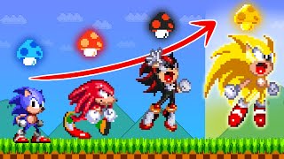 Mario Evolutions: Mario Wonder But Seed Upgrades Sonic to the ULTIMATE Superhero! | 2TB STORY GAME