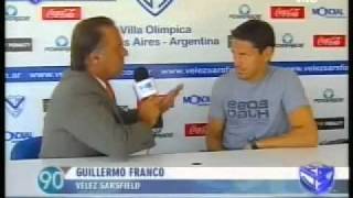 Guillermo Franco y su decisión por Vélez playfutbol