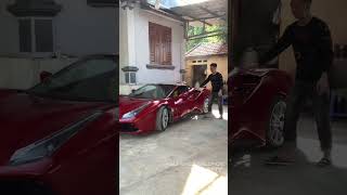 Ferrari manufactured at home - Amazing car #Shorts