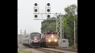 HD Railfanning the Amtrak Downeaster and Pan Am Railways Early August 2021